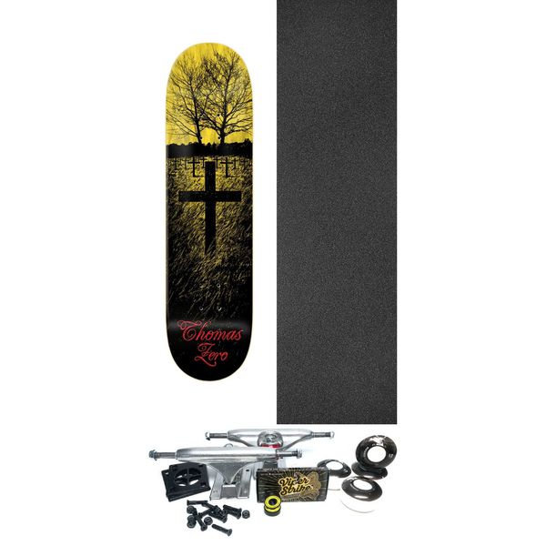 Zero Skateboards Jamie Thomas Life and Death Skateboard Deck - 8.5" x 32.3" - Complete Skateboard Bundle